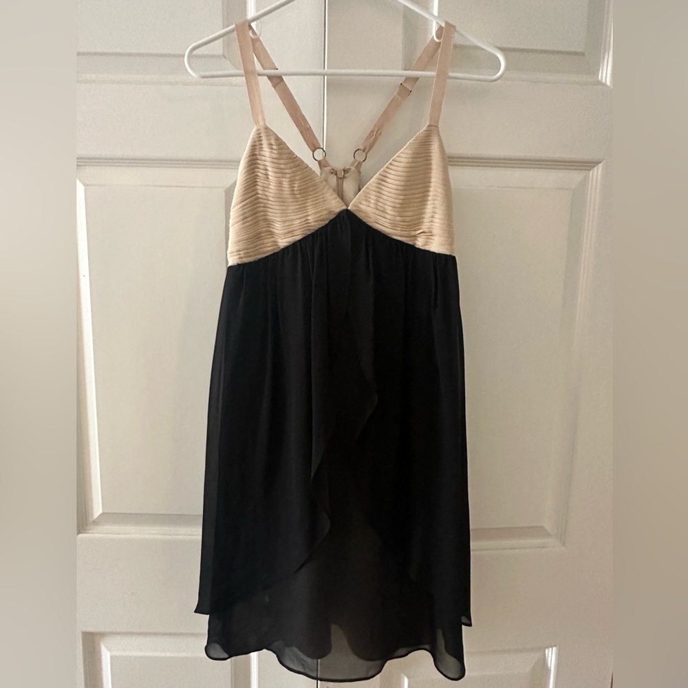 Silk Marciano dress in black and nude😍😍